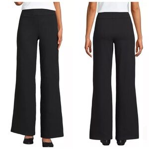 Lands’ End Women's Starfish High Rise Pull On Wide Leg Pocket Pants Size L NWOT